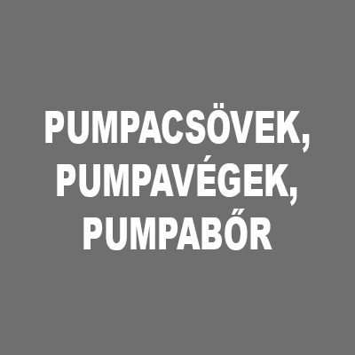 Pumpacsövek, pumpavégek